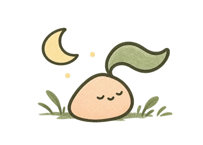 安静休息的小芽